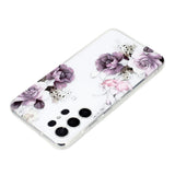 Samsung Galaxy S24 Ultra 5G Case Peony Pattern TPU - White