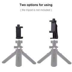 Phone Clamp Holder Bracket For Horizontal Vertical Filming - Black