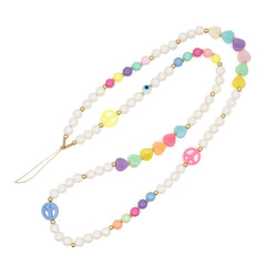 Phone Strap Long Hand-woven Color Soft Pottery Phone Chain