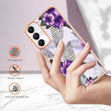 Samsung Galaxy A05s Case Protective IMD - Purple Flower