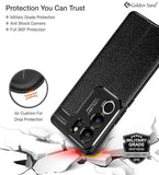 Vivo V29 Case Protective litchi leather texture TPU - Black