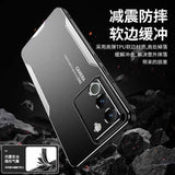 Vivo V27 Case Protective Metal Blade - Black Silver