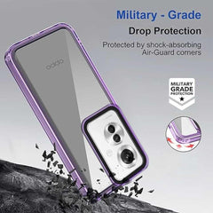 Oppo F25 PRO 5G Case Protective Shockproof - Transparent Purple