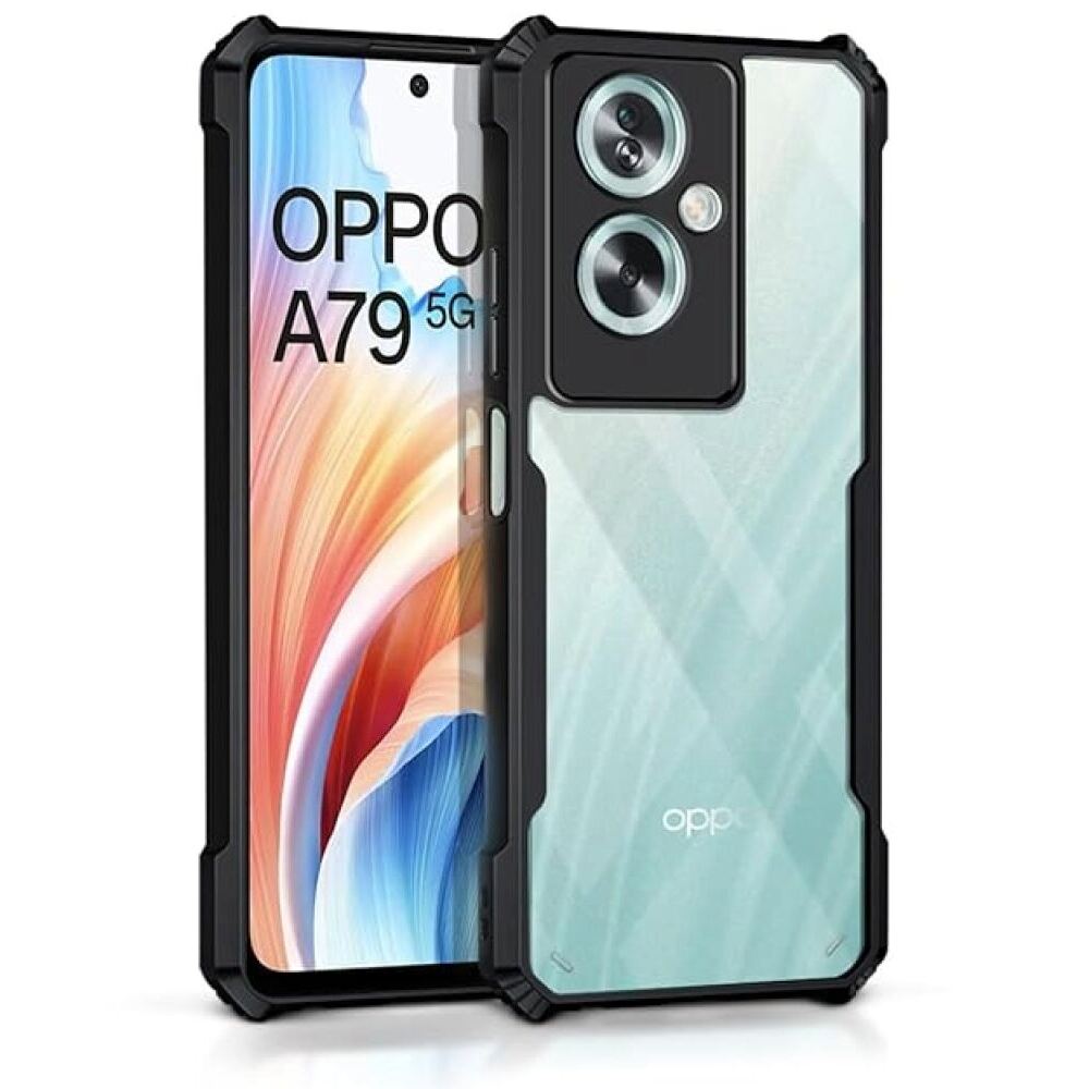 OPPO F25 Pro Case Protective TPU and PC - Black