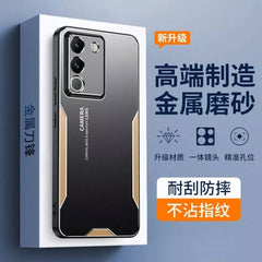 VIVO V27 / V27 Pro Case Protective TPU Hybrid Metal - Black Gold