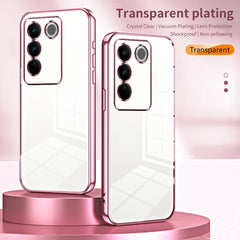 Vivo V27 Pro Case Protective Transparent TPU - Pink