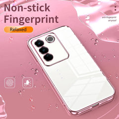 Vivo V27 Pro Case Protective Transparent TPU - Pink