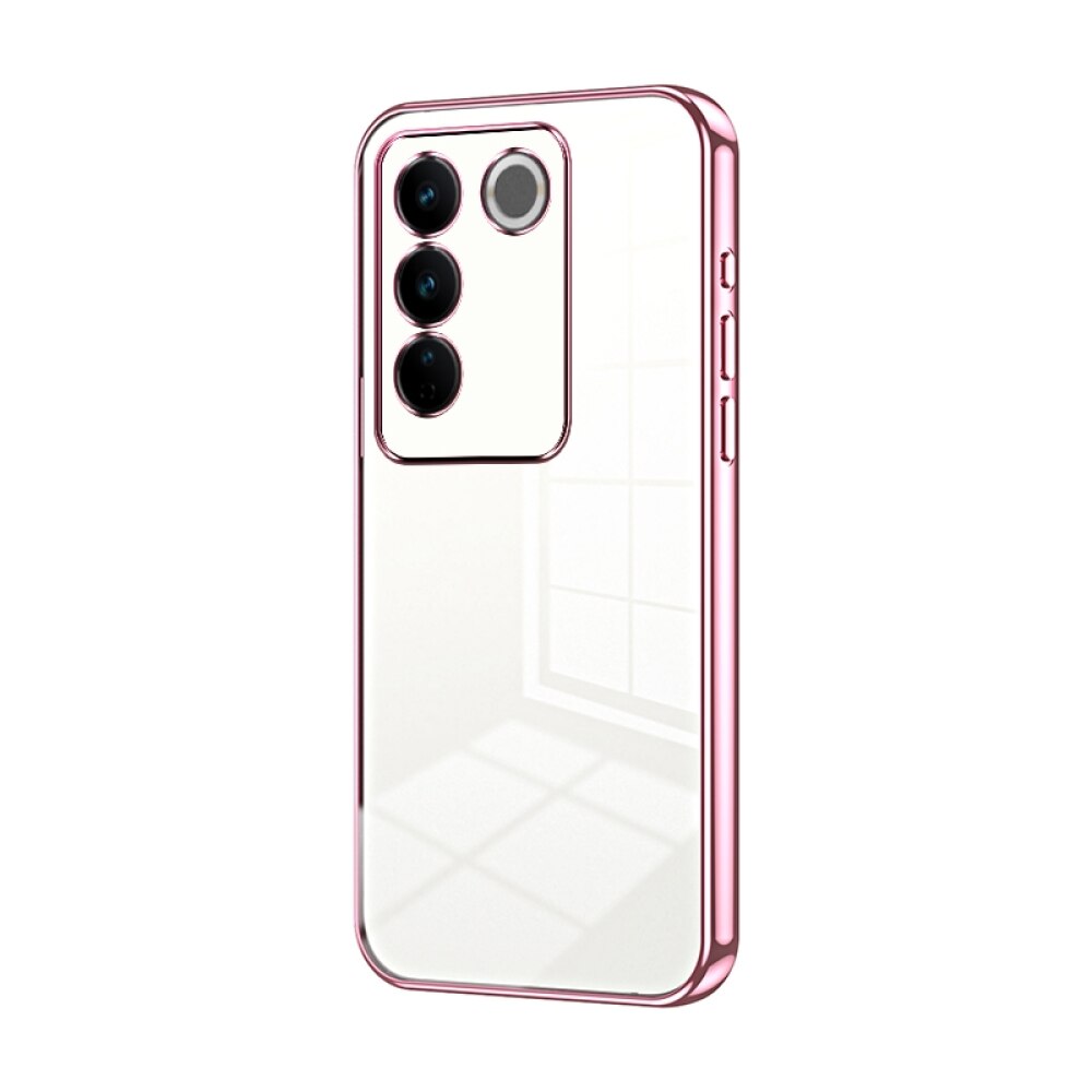 Vivo V27 Pro Case Protective Transparent TPU - Pink