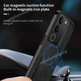 Vivo V29 / V29 Pro Case PU Leather and TPU - Deep Black