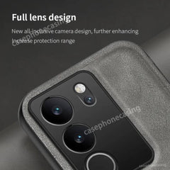 Vivo V29 / V29 Pro Case PU Leather and TPU - Ordinary Gray