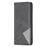 Samsung Galaxy A05s Case Rhombus Texture PU - Black