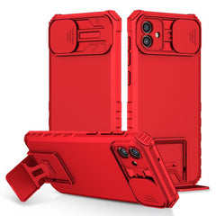 Samsung Galaxy A04 Case With Stereoscopic Holder - Red