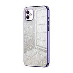 Samsung Galaxy A05 Case Glitter Powder Shockproof - Purple