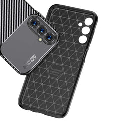 Samsung Galaxy A05s Case With Carbon Fiber Texture TPU - Black