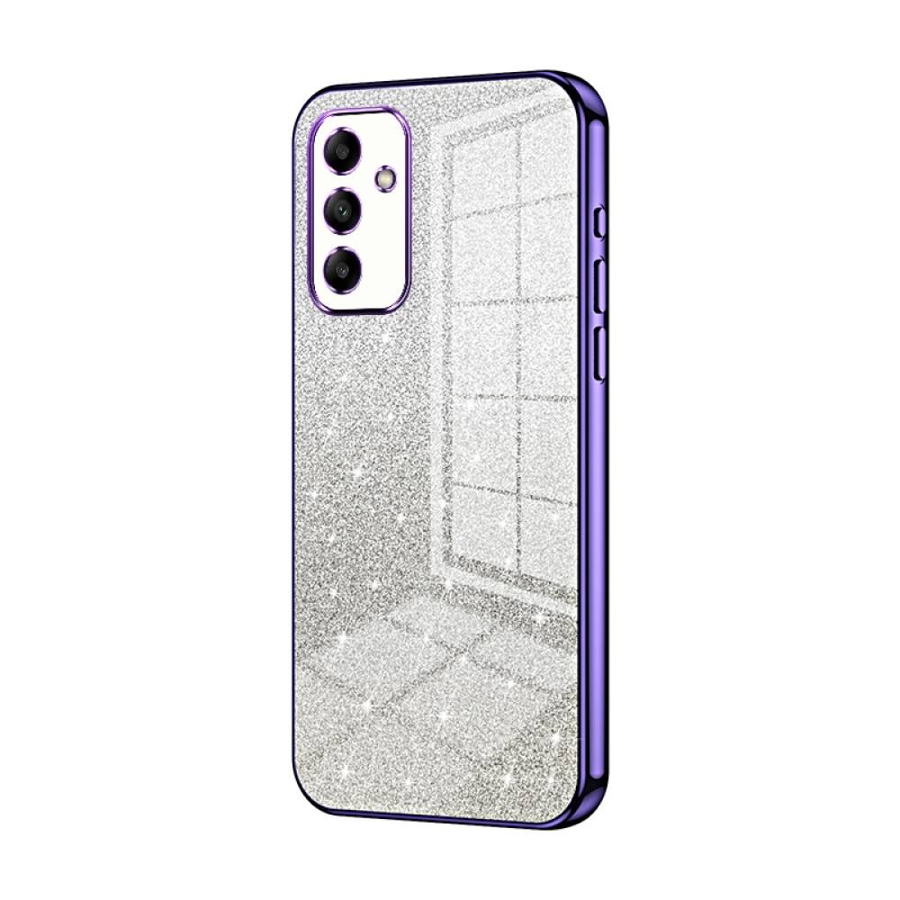 Samsung Galaxy A05s Case With Glitter Powder Electroplated - Purple