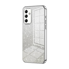 Samsung Galaxy A05s Case With Glitter Powder Shockproof - Silver