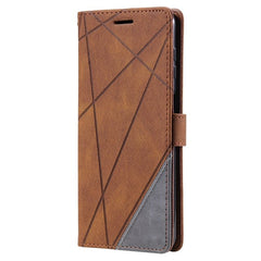 Samsung Galaxy A14 5G Case Skin Feel Splicing PU Leather - Brown