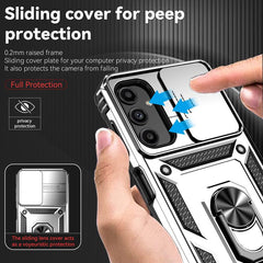 Samsung Galaxy A14 5G Case With Camera Shield Cover - Silver