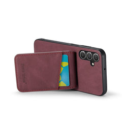 Samsung Galaxy A15 5G Case Fierre Shann Crazy Horse - Wine Red