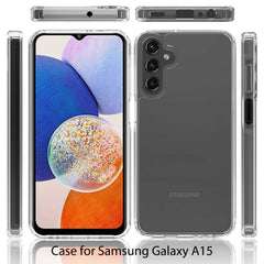 Samsung Galaxy A15 5G Case Scratchproof Acrylic and TPU - Transparent