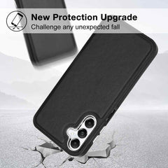 Samsung Galaxy A15 5G Case Protective Leather Texture - Black