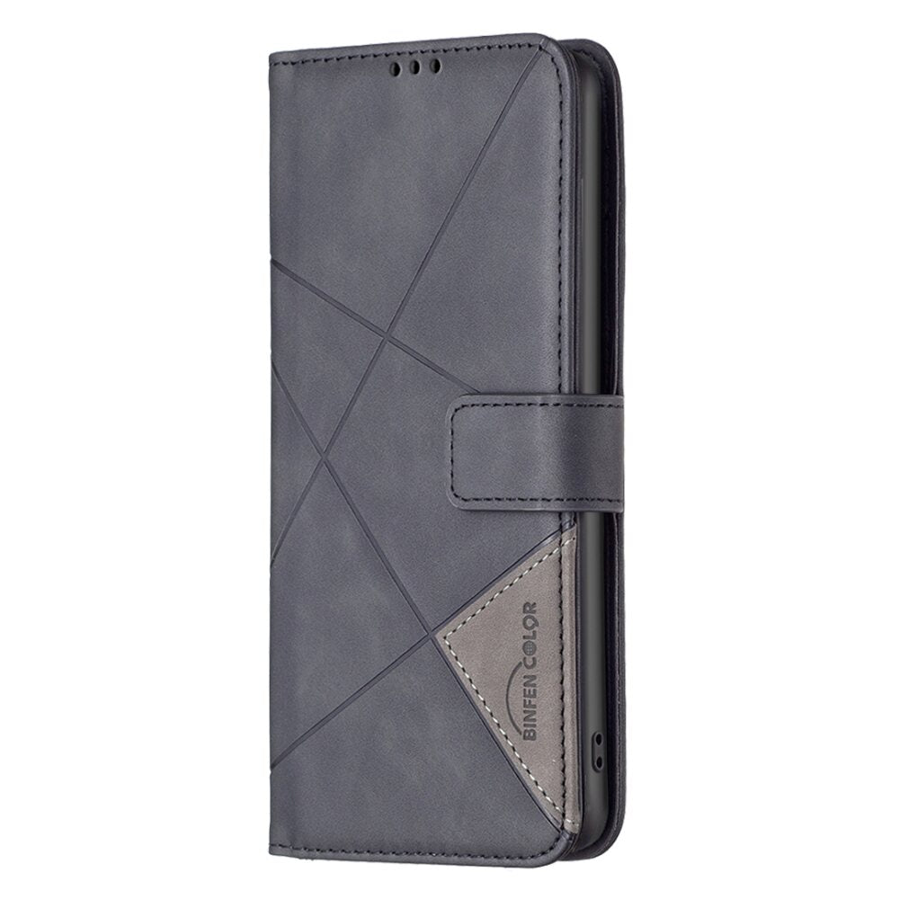 Samsung Galaxy A15 5G Case Rhombus Texture Leather - Black