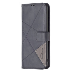 Samsung Galaxy A15 5G Case Rhombus Texture Leather - Black