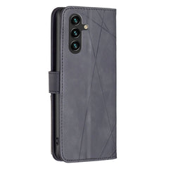 Samsung Galaxy A15 5G Case Rhombus Texture Leather - Black