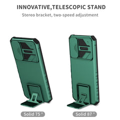 Samsung Galaxy A15 5G Case Stereoscopic Holder Armor - Green