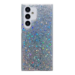 Samsung Galaxy A15 5G Case With Glitter Sequins Epoxy - Silver