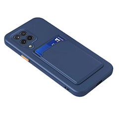 Samsung Galaxy A22 5G Case With Card Slot Made With TPU - Dark Blue