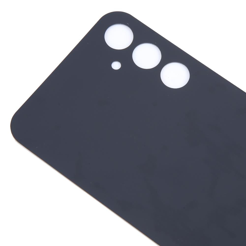 Detailed view of Samsung Galaxy A24 black back cover with smooth surface and camera cutouts. Perfect fit for SM-A245F.