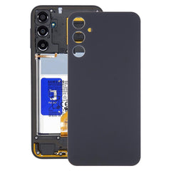 Samsung Galaxy A24 black back cover displayed alongside the phone's internal components. Seamless fit for SM-A245F.