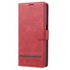 Samsung Galaxy A24 4G Case Classic Secure Magnetic Flip Wallet - Red