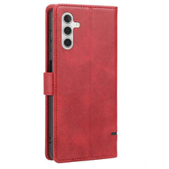 Samsung Galaxy A24 4G Case Classic Secure Magnetic Flip Wallet - Red