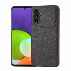 Samsung Galaxy A24 4G Case With Litchi Pattern TPU - Black