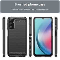 Samsung Galaxy A25 5G Case Brushed Texture TPU - Black