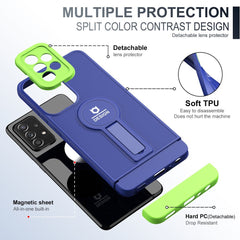 Samsung Galaxy A33 5G Case With Small Tail Holder - Blue+Green