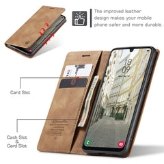 Samsung Galaxy A34 5G Case CaseMe 013 Shockproof Wallet - Brown