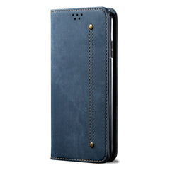 Samsung Galaxy A34 5G Case Denim Texture PU Leather Wallet - Blue