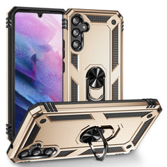 Samsung Galaxy A34 5G Case with Metal Ring Holder - Gold