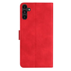 Samsung Galaxy A35 5G Case Butterflies Embossed Leather - Red