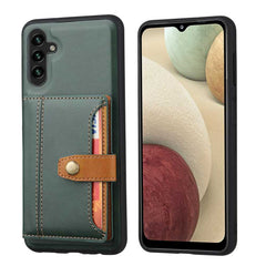 Samsung Galaxy A35 5G Case Calfskin Texture PU Leather - Green