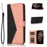 Samsung Galaxy A35 5G Case Dual-color Stitching - Black + Rose Gold