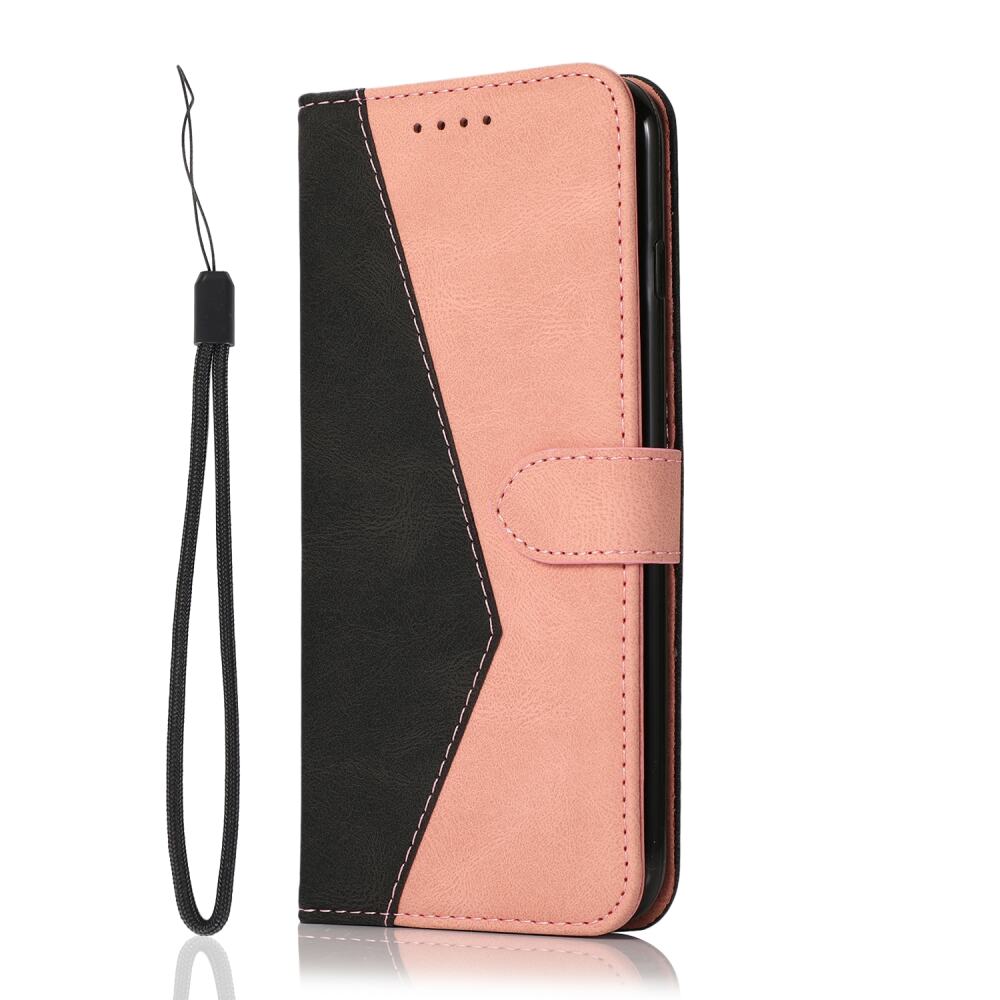 Samsung Galaxy A35 5G Case Dual-color Stitching - Black + Rose Gold