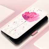 Samsung Galaxy A35 5G Case Painting Horizontal Flip - Flower
