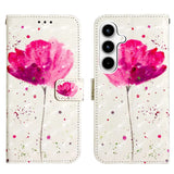 Samsung Galaxy A35 5G Case Painting Horizontal Flip - Flower