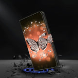 Samsung Galaxy A35 5G Case Protective PU Leather - Crystal Butterfly