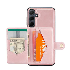 Samsung Galaxy A35 5G Case With Detachable Magnetic Wallet - Pink