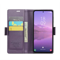 Samsung Galaxy A35 5G Case RFID Anti-theft PU - Pearly Purple